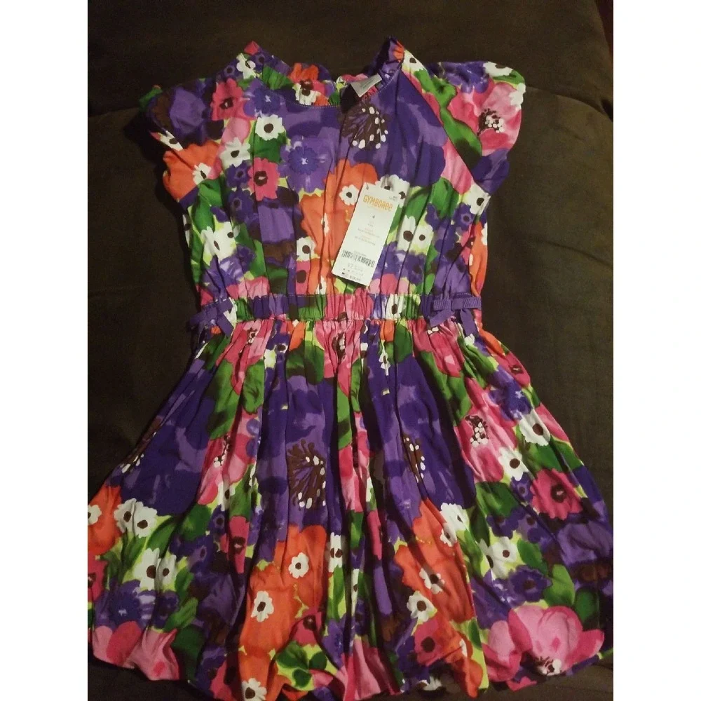 Gymboree falling for feathers‎ dress 4 nwt